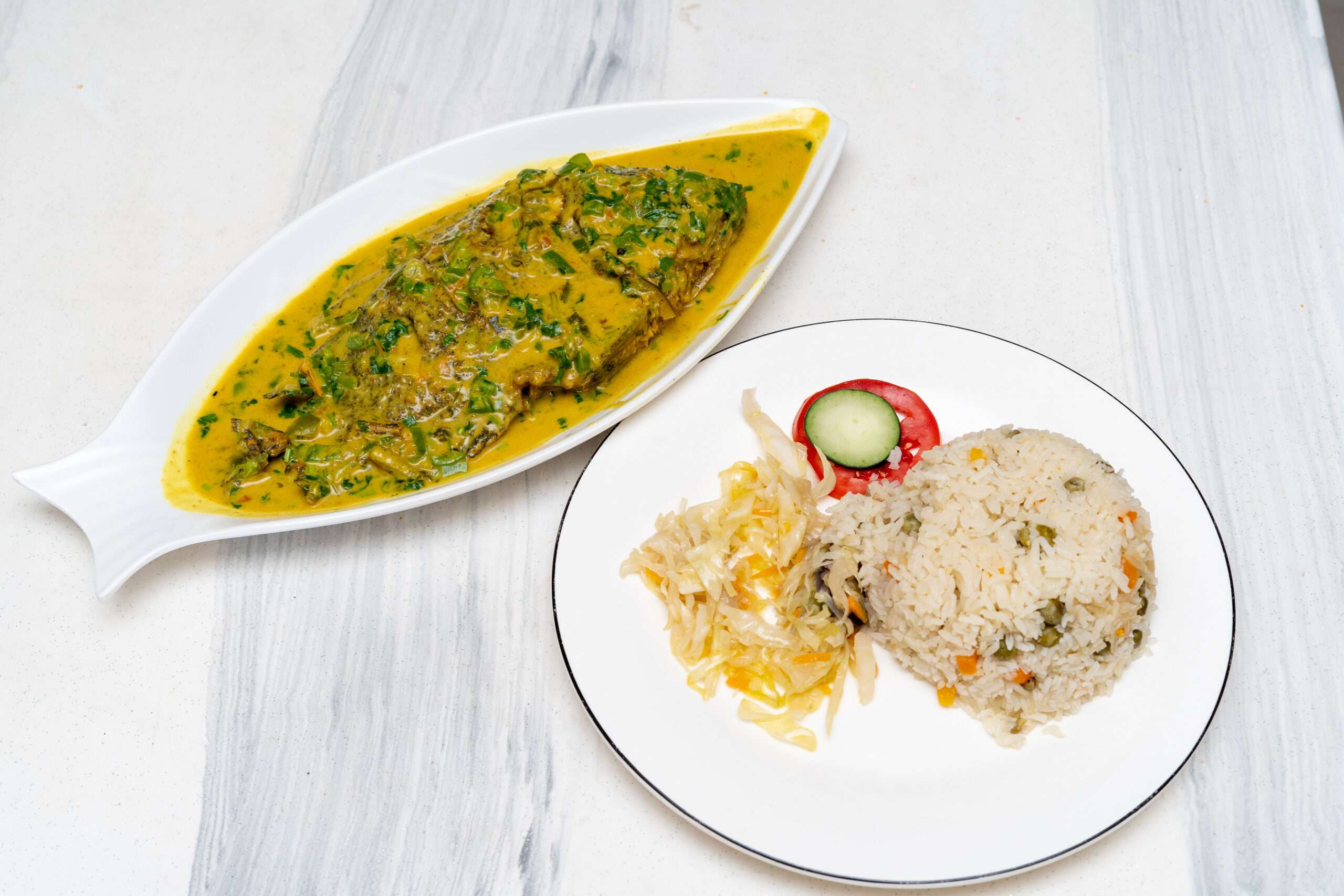 Beautifully plated gourmet meal representing the restaurants Nairobi dining experience at Picasso Steakhouse