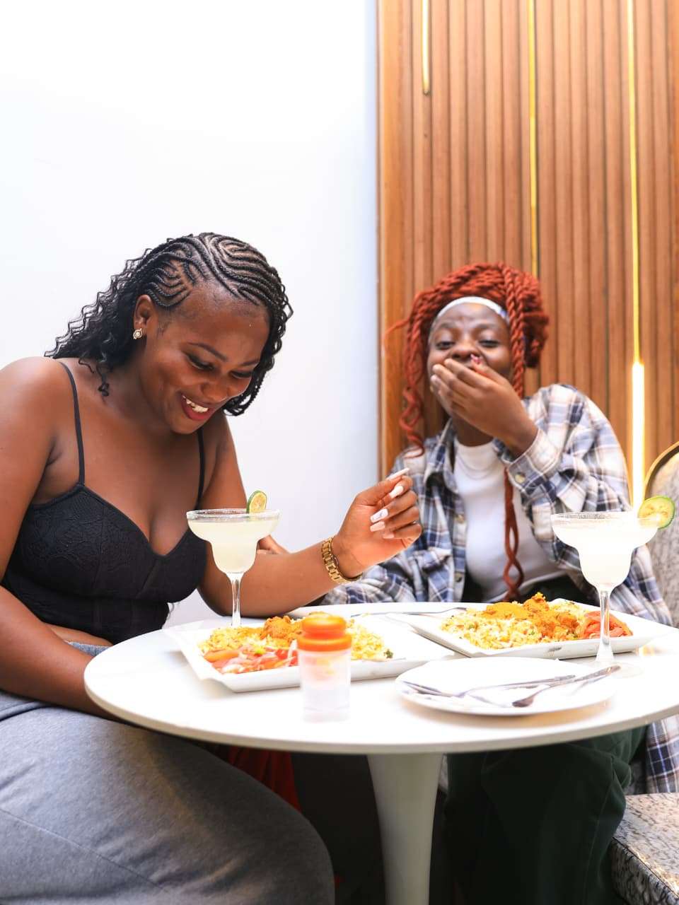 Two guests enjoying a dining experience at Picasso Steakhouse & Restaurants Nairobi