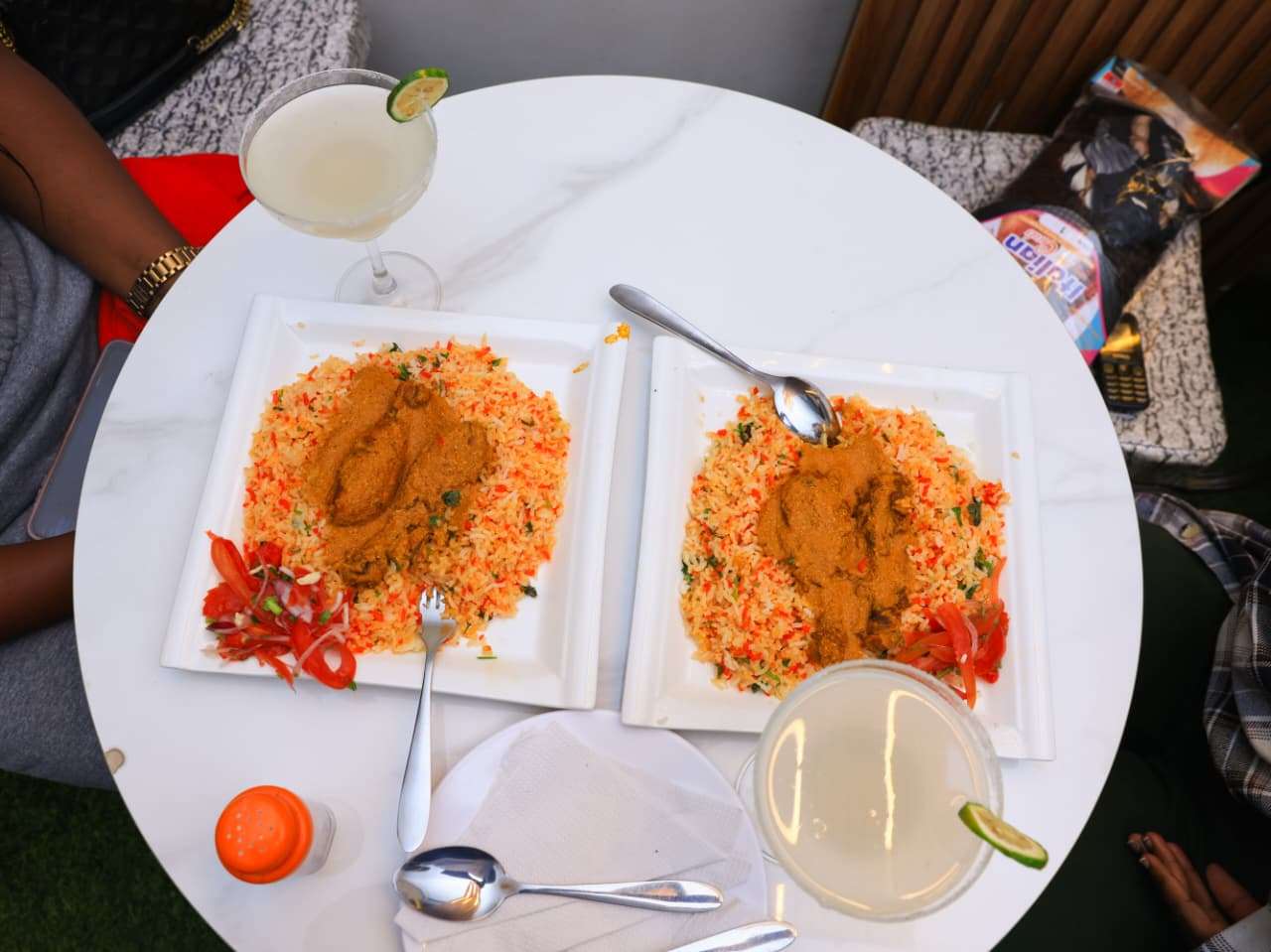 Freshly cooked food ready to be enjoyed